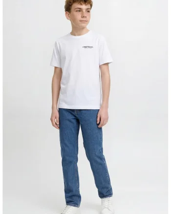 Blugi regular fit cu talie medie, Albastru