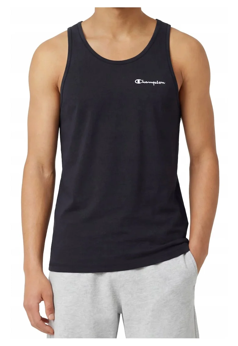 Top cu detaliu logo, Negru