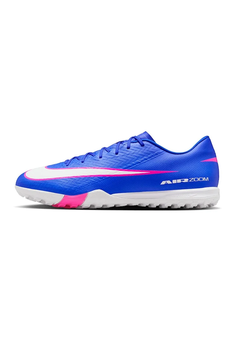 Pantofi Mercurial Vapor 16 Academy cu branturi cu amortizare pentru fotbal, Alb/Fucsia/Albastru royal