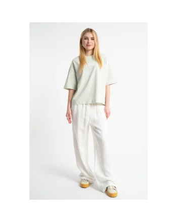 Pantaloni cu croiala ampla din amestec de liocel