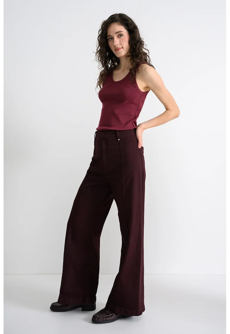 Top cu decolteu adanc, Violet tyrian