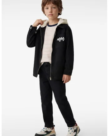 Blugi relaxed fit, Negru