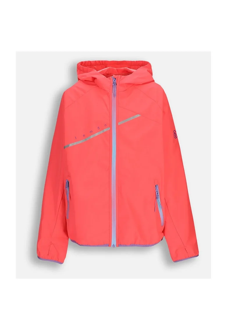 Jacheta sport pentru fete,  WL5152301OWG-007, impermeabila, poliester, cu gluga, roz