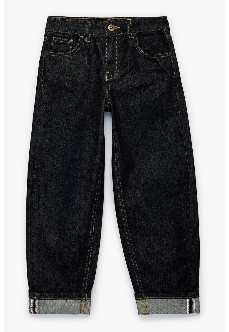 Blugi relexed fit cu 5 buzunare, Albastru ultramarin
