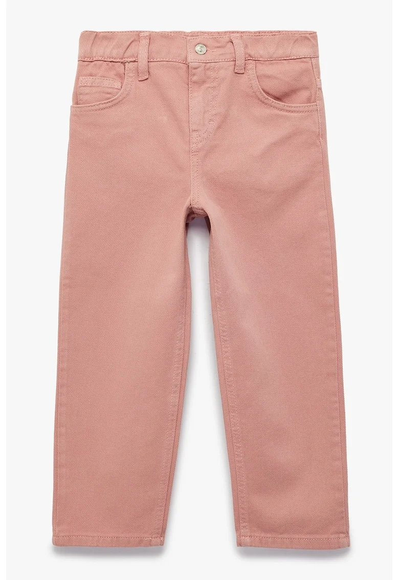 Pantaloni cu talie medie, Roz prafuit