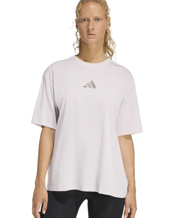 Tricou cu maneci cazute pentru fitness, Lila