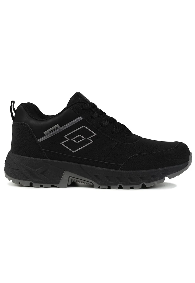 Pantofi sport  trekking, negru, sintetic, Negru