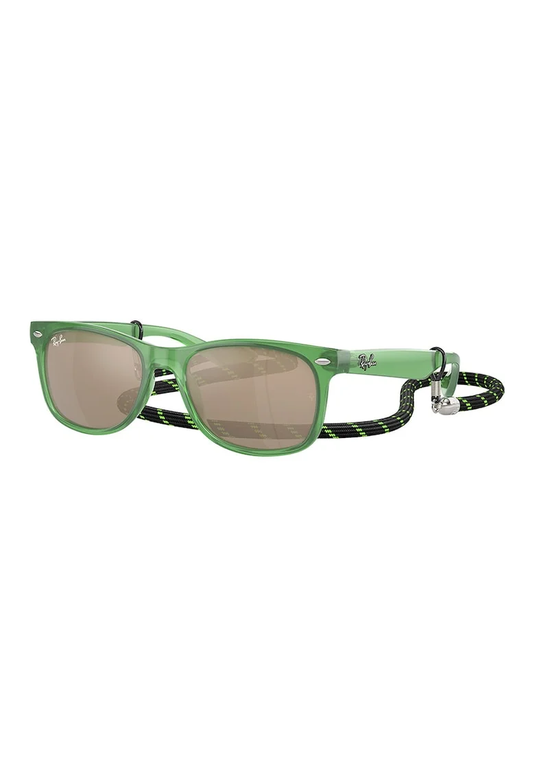 Ochelari de soare wayfarer cu lentile oglinda New, Verde menta