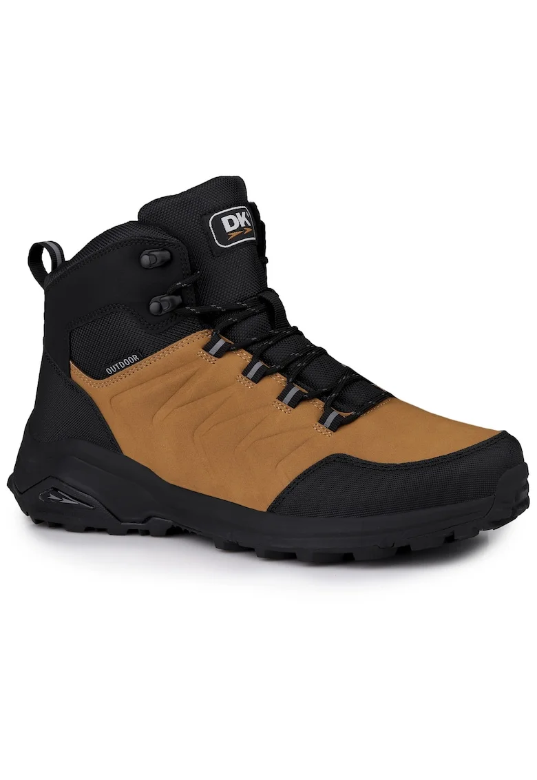 Pantofi sport barbati  trekking, sintetic, Caramel/Bronz | Negru