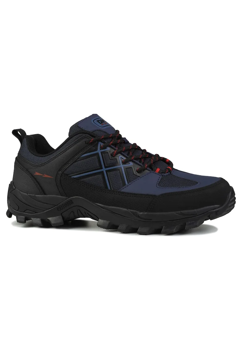 Pantofi sport barbati,  trekking, culoare albastru, material sintetic