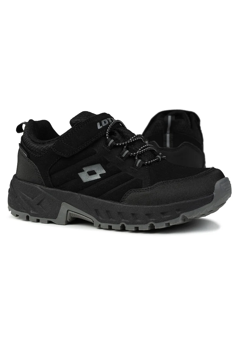 Ghete sport copii,  Sintetic, Negru,