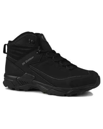Pantofi sport barbati  trekking, negru, material sintetic, talpa cauciuc