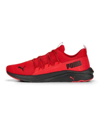 Pantofi cu logo contrastant pentru alergare Softride One4all, Rosu/Negru
