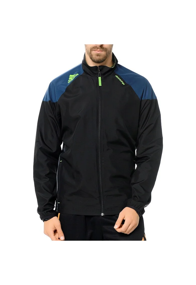 Hanorac sport barbati,  Poliester, Negru, Negru