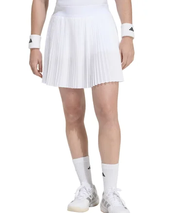 Fusta cu pliuri pentru tenis Club, Alb optic