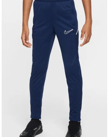 Pantaloni cu terminatii cu fermoar si tehnologi Dri-FIT, pentru fotbal, Bleumarin