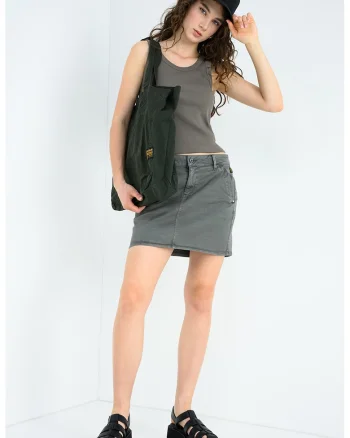 Tricou din amestec de bumbac organic, Verde feriga