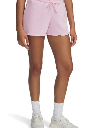 Pantaloni scurti cu snur de ajustare pentru fitness Rival, Roz