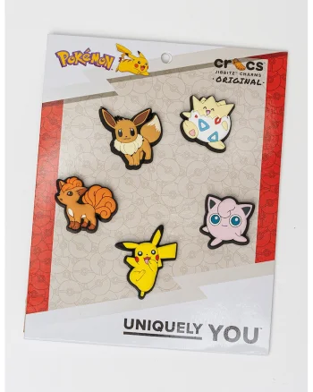 Talisman cu Pokemon Jibbitz™, Roz pastel/Galben pal/Maro pamantiu