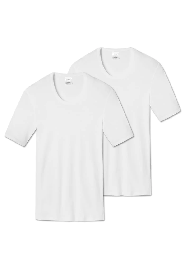 Set de tricouri de bumbac Essentials - 2 piese, Alb