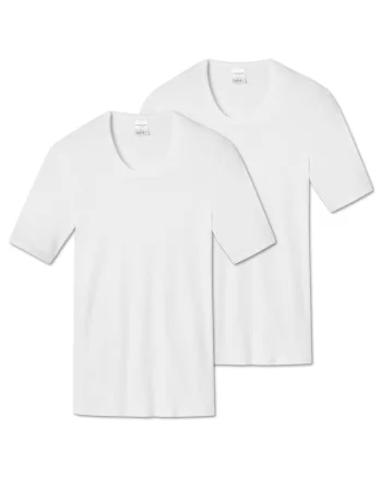 Set de tricouri de bumbac Essentials - 2 piese, Alb