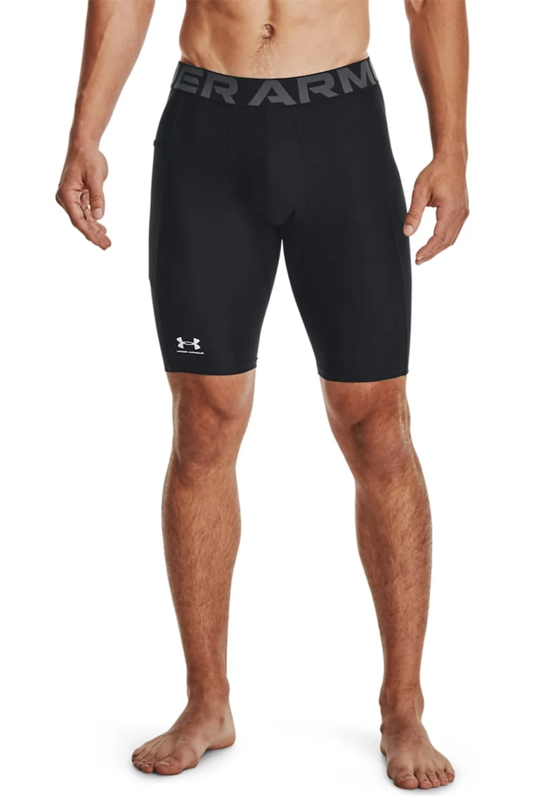 Colanti scurti cu banda logo pentru fitness HeatGear®, Negru