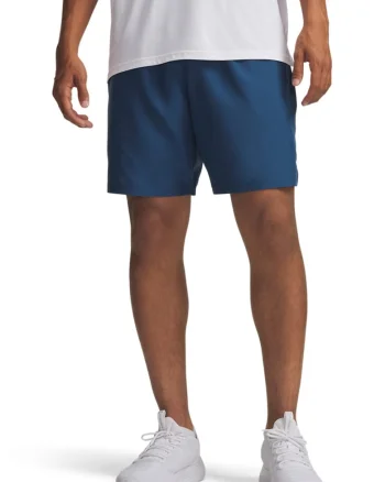 Pantaloni cu logo si buzunare laterale, pentru antrenament Tech, Alb/Albastru inchis