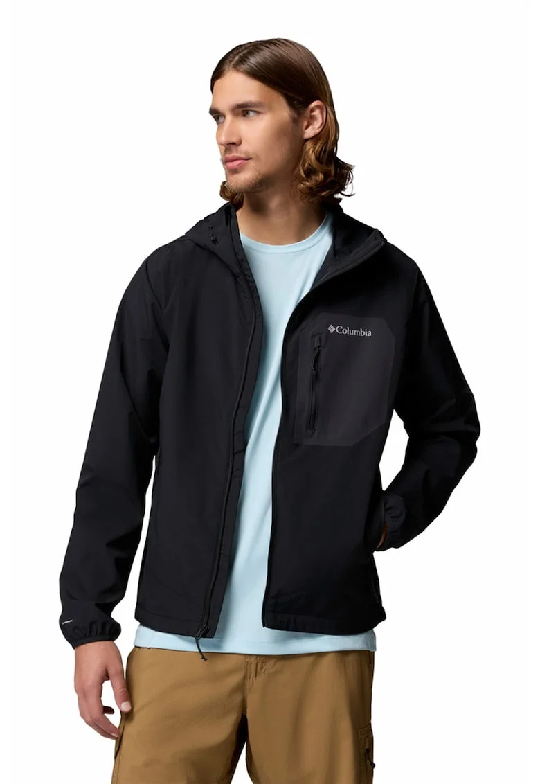 Jacheta cu gluga Tall Heights™ III Softshell pentru drumetii, Negru