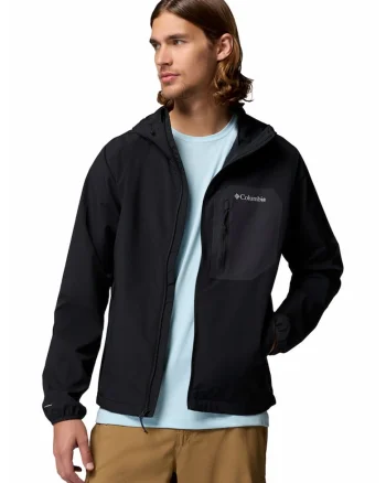 Jacheta cu gluga Tall Heights™ III Softshell pentru drumetii, Negru