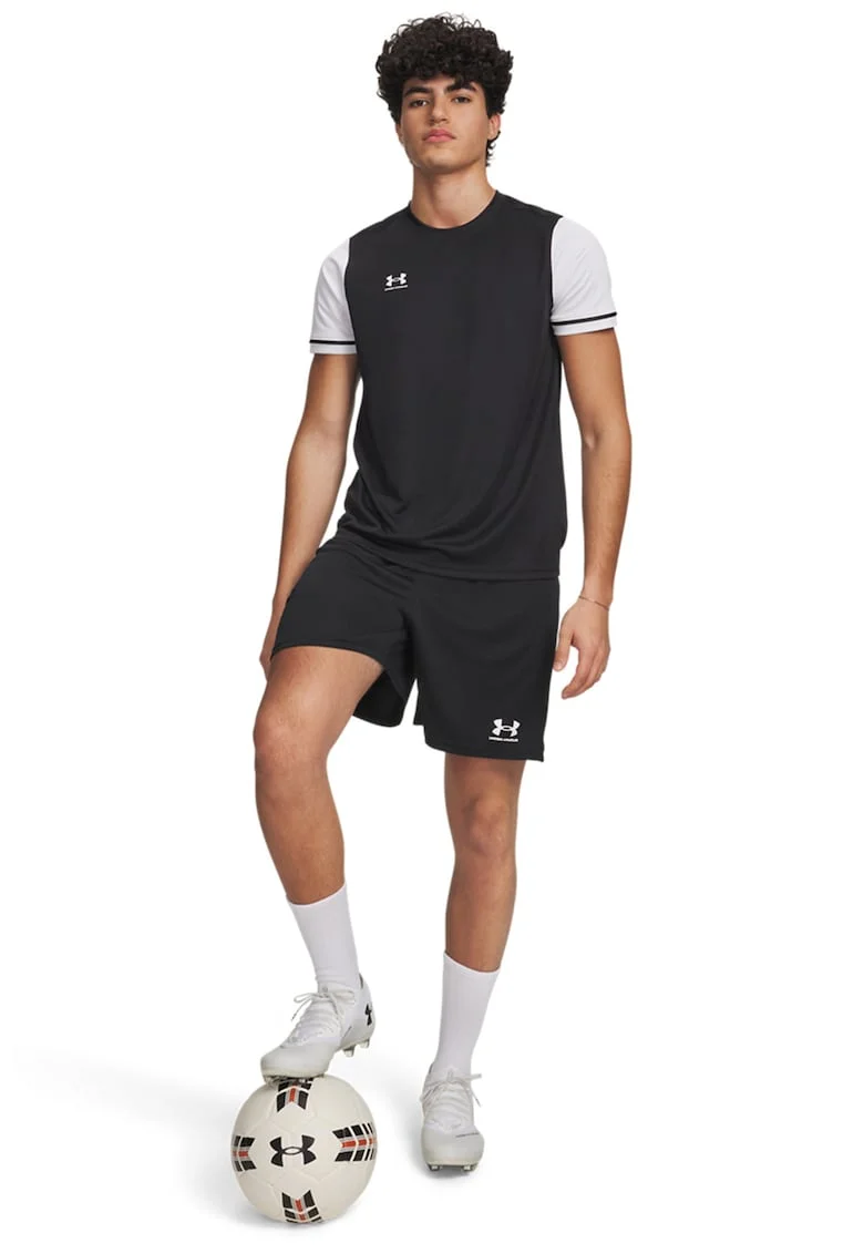 Pantaloni scurti pentru fotbal Chalenger Core, Alb/Negru