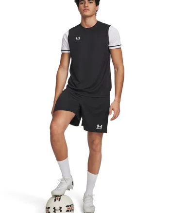 Pantaloni scurti pentru fotbal Chalenger Core, Alb/Negru