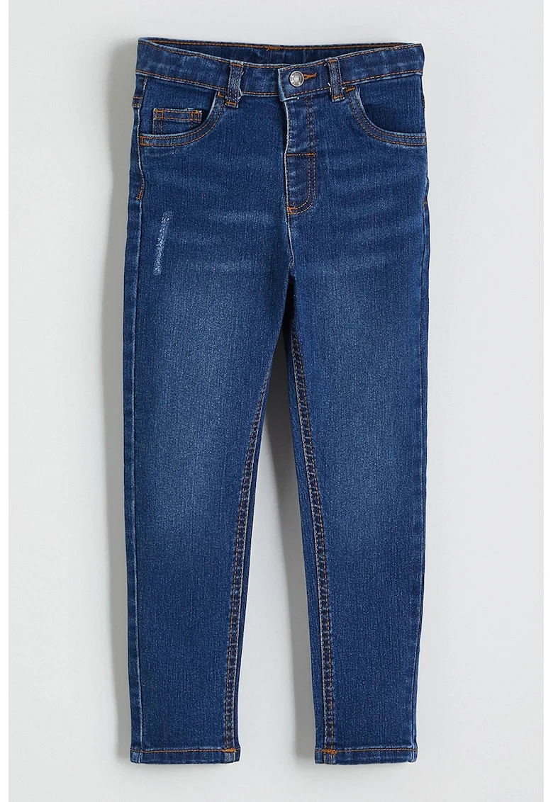 Blugi slim fit cu talie medie, Bleumarin