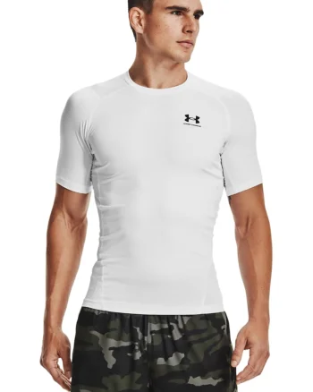 Tricou de compersie pentru fitness HeatGear®, Alb fildes