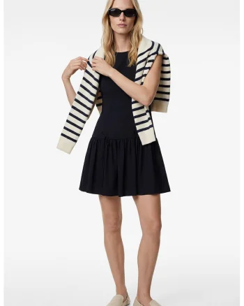 Rochie scurta cu croiala evazata, Albastru ultramarin