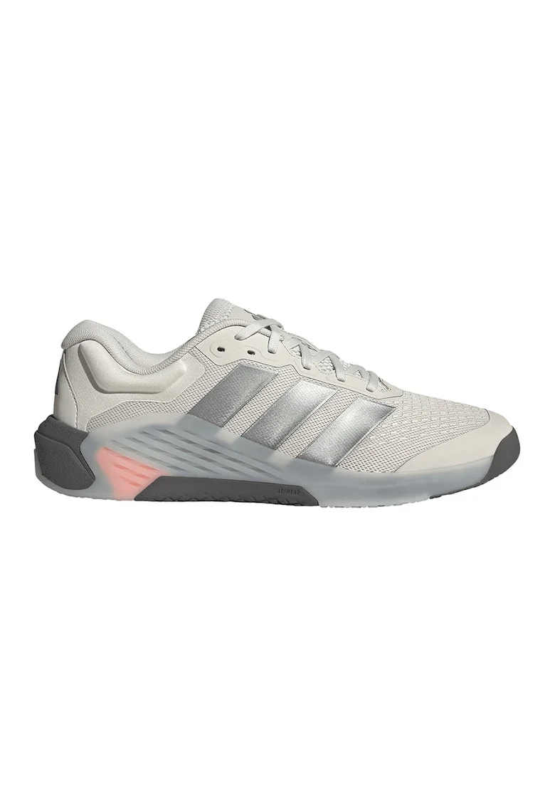 Pantofi low-cut Dropset 4, pentru fitness, Gri deschis/Argintiu