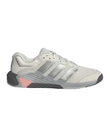 Pantofi low-cut Dropset 4, pentru fitness, Gri deschis/Argintiu
