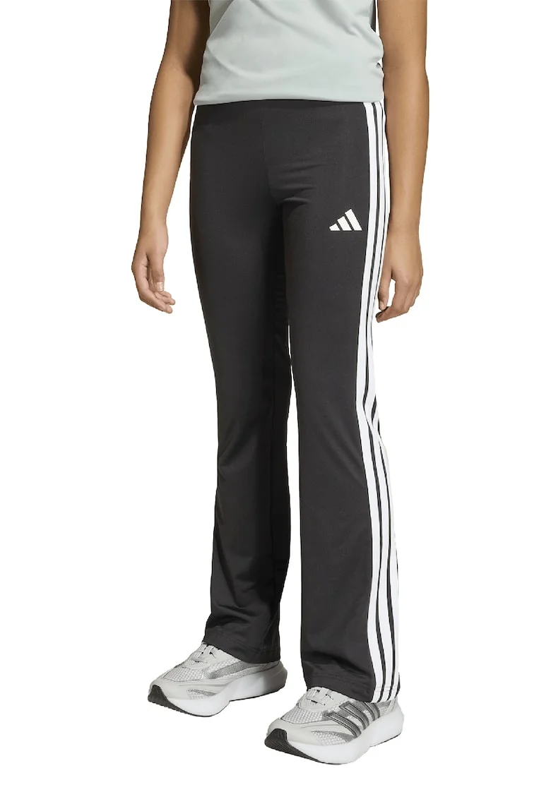 Colanti bootcut cu tehnologie Climacool, Alb/Negru