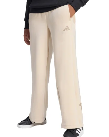 Pantaloni de trening cu croiala ampla si talie medie, Maro nisip
