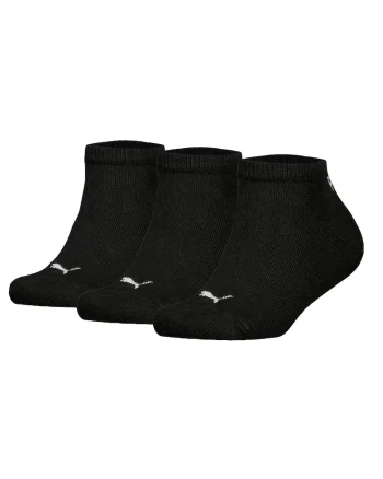 Set de sosete cu imprimeu logo - 3 perechi, Negru