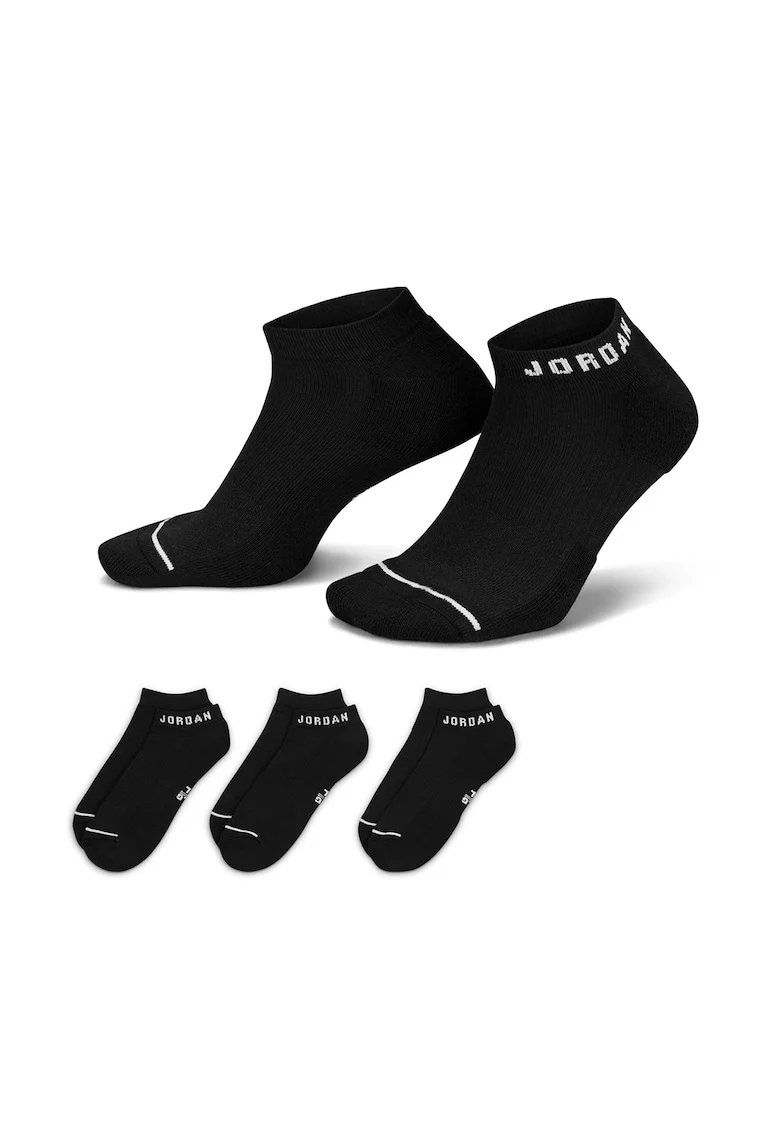 Set de sosete unisex cu logo Jordan - 3 perechi, Negru