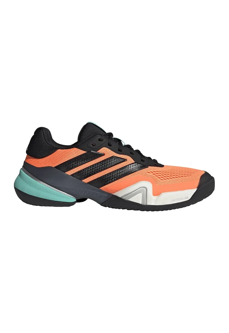Pantofi Barricade 14 pentru tenis, Negru/Portocaliu mandarina/Albastru petrol