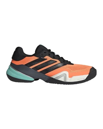 Pantofi Barricade 14 pentru tenis, Negru/Portocaliu mandarina/Albastru petrol