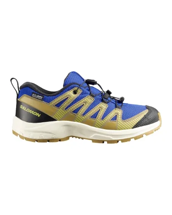 Pantofi XA Pro V8 Wp pentru alergare, Negru/Verde masliniu/Albastru indigo