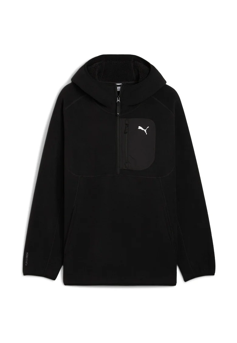 Hanorac barbati  tech Half Zip Hoodie, Negru