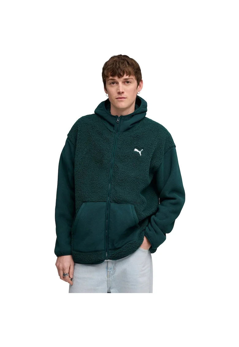 Hanorac barbati  Ess Elevated Relaxed Winterized Full-zip, Verde