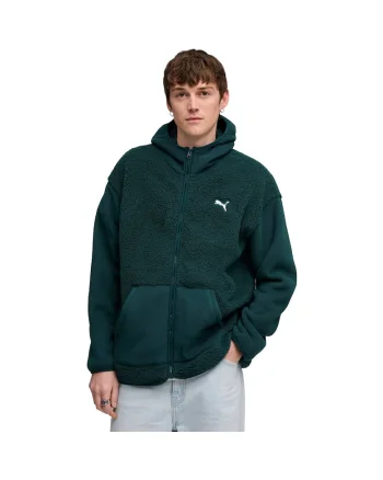Hanorac barbati  Ess Elevated Relaxed Winterized Full-zip, Verde
