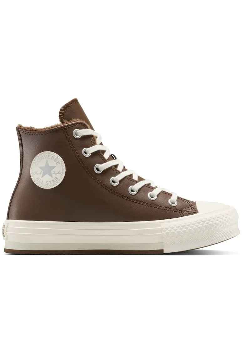 Pantofi sport unisex  Chuck Taylor All Star Lift Leather Platform, Maro