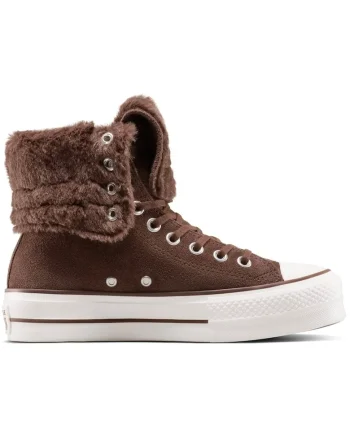 Pantofi sport unisex  Chuck Taylor All Star Fold-Over Lift Platform, Maro