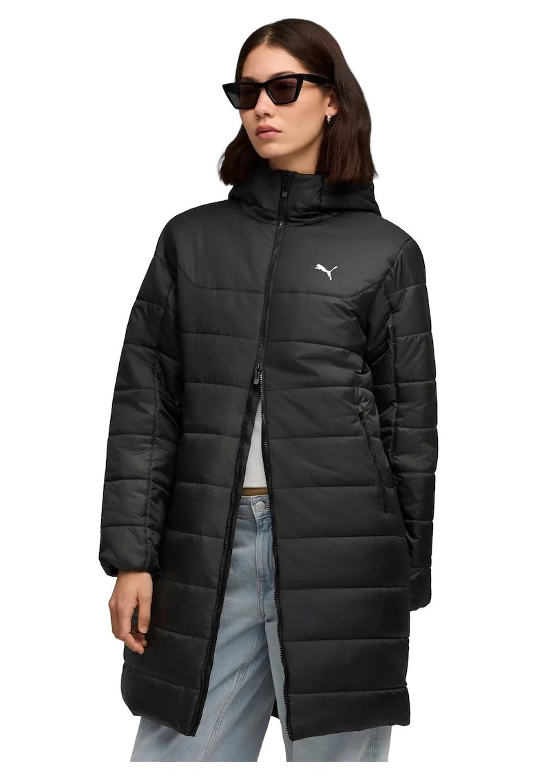 Geaca femei  Ess Hooded Padded Parka, Negru, Negru
