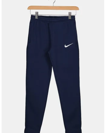 Pantaloni cu buzunare si logo, pentru fotbal, Bleumarin